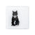 Tuxedo Cat - Glass Coaster