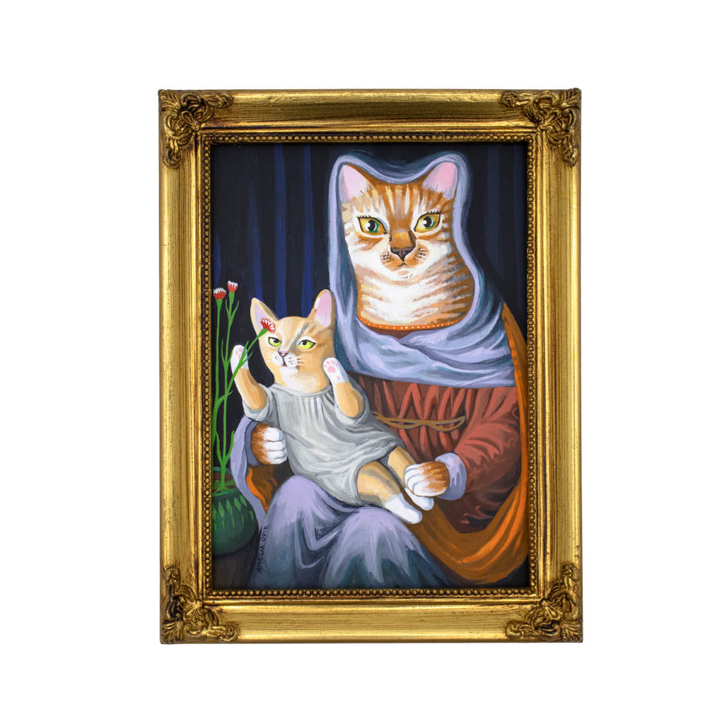 Sweet Baby Kitty - Original Cat Painting