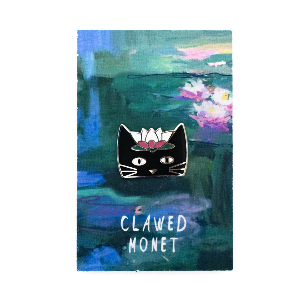 Clawed Monet - Cat Artist Pin