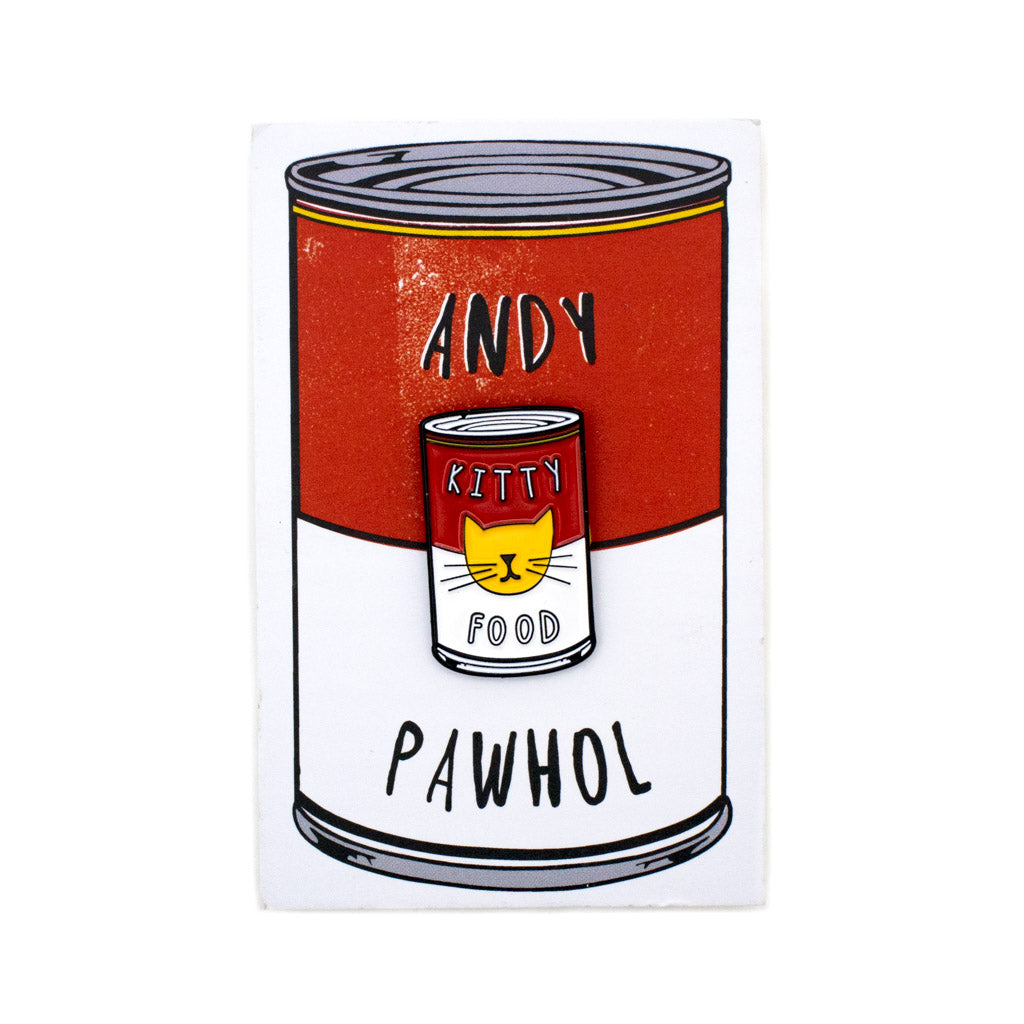 Andy Pawhol - Cat Artist Pin