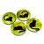 Lime/Gold Black Cat - Coaster Set