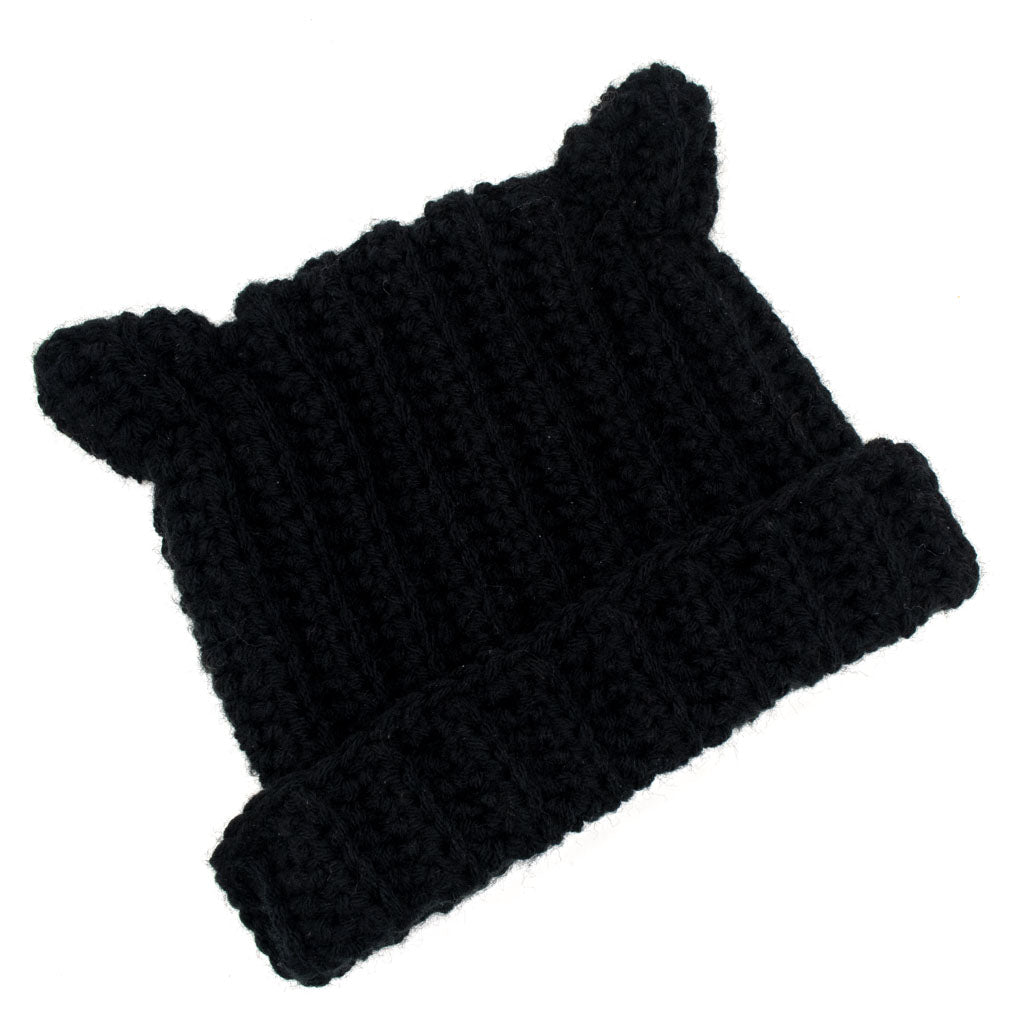 Black Cat - Knitted Hat
