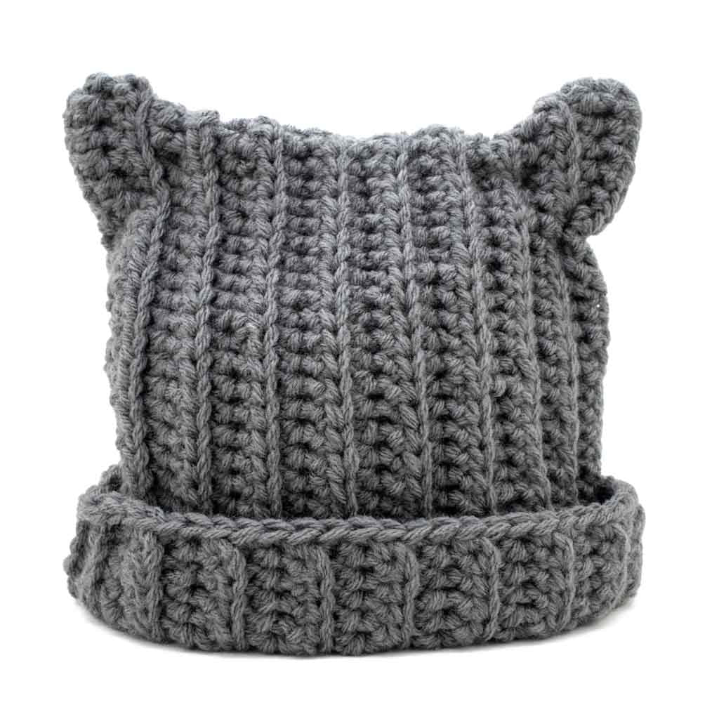 Grey Cat - Knitted Hat