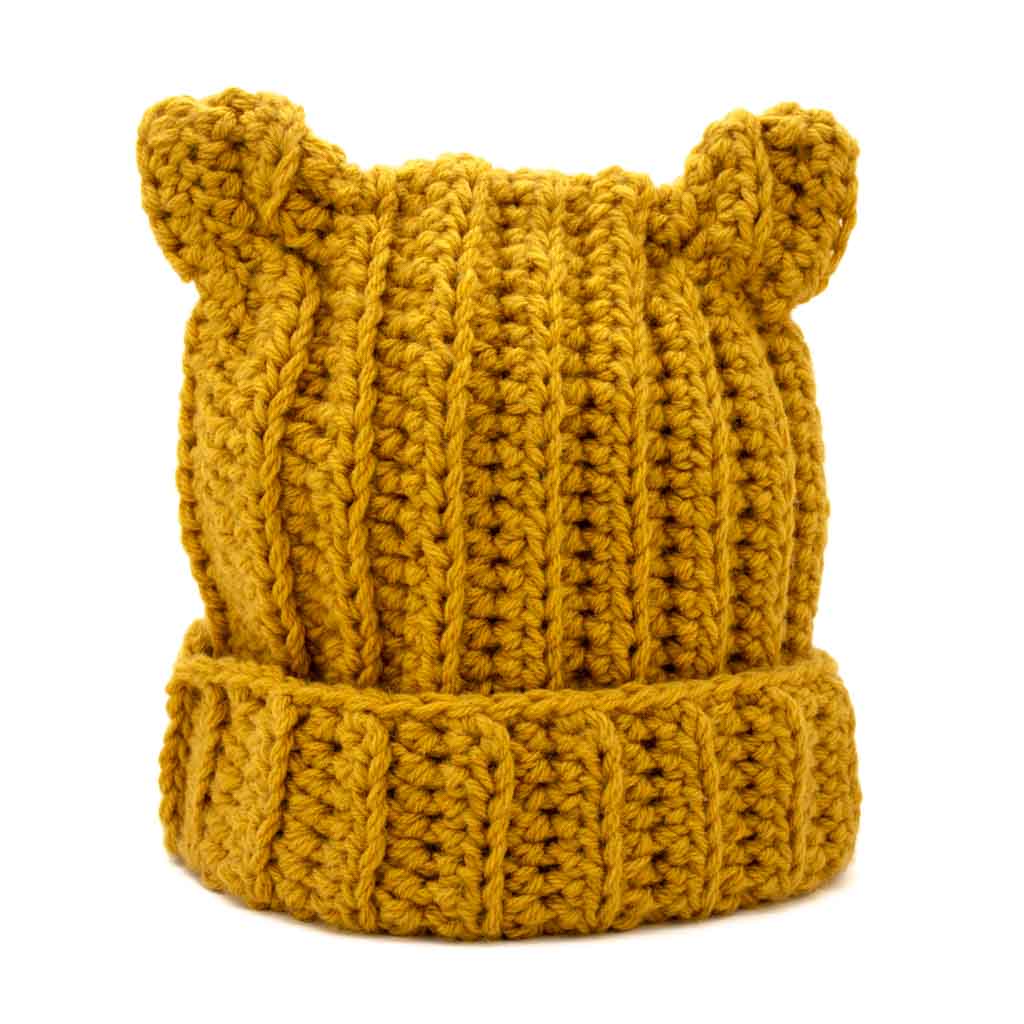 Mustard Cat - Knitted Hat