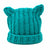 Teal Cat - Knitted Hat