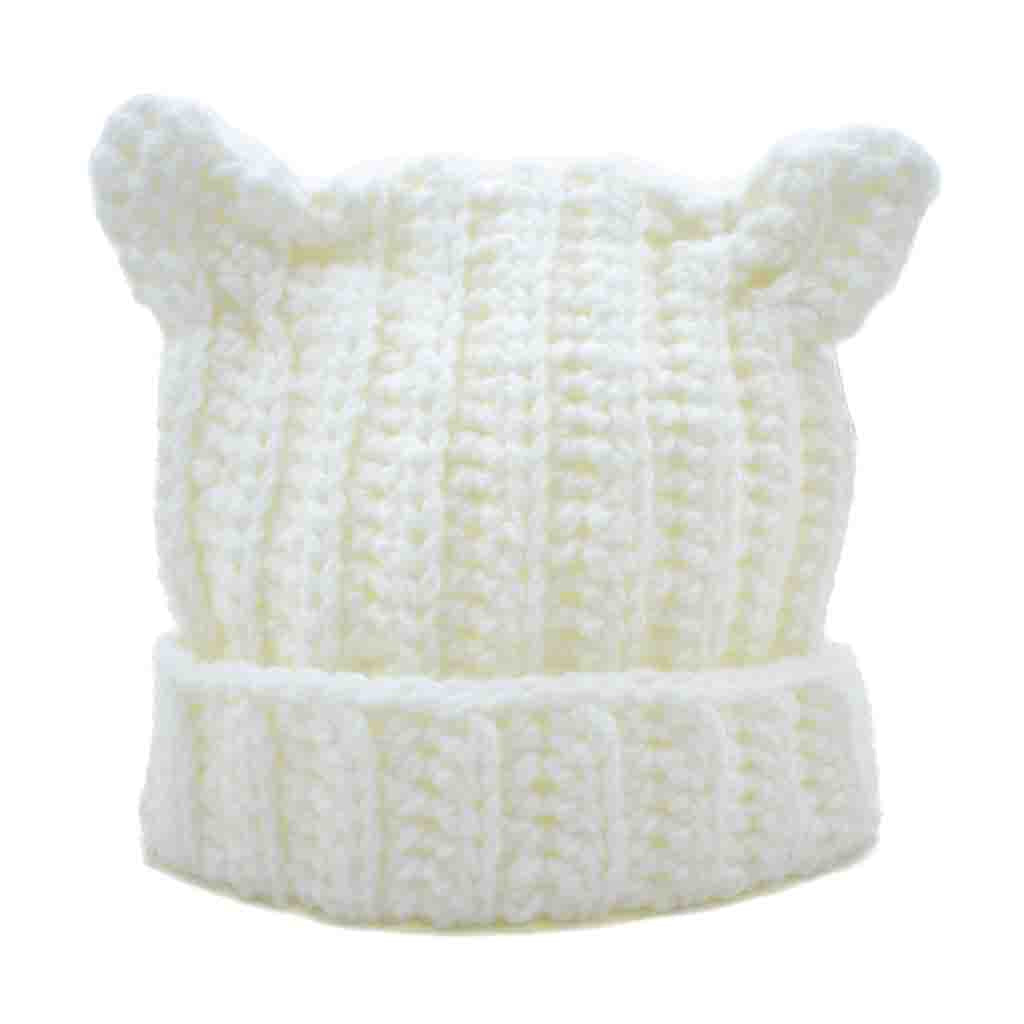 White Cat - Knitted Hat