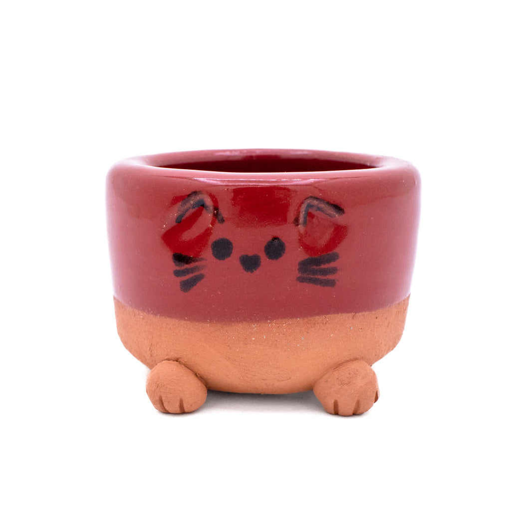 Red MatChat Cup  - Handmade Ceramic