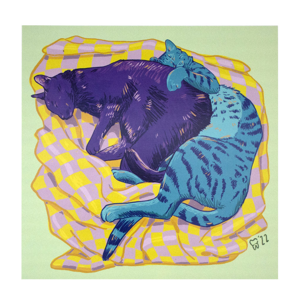 Cuddle Kitties - Art Print + Stickers