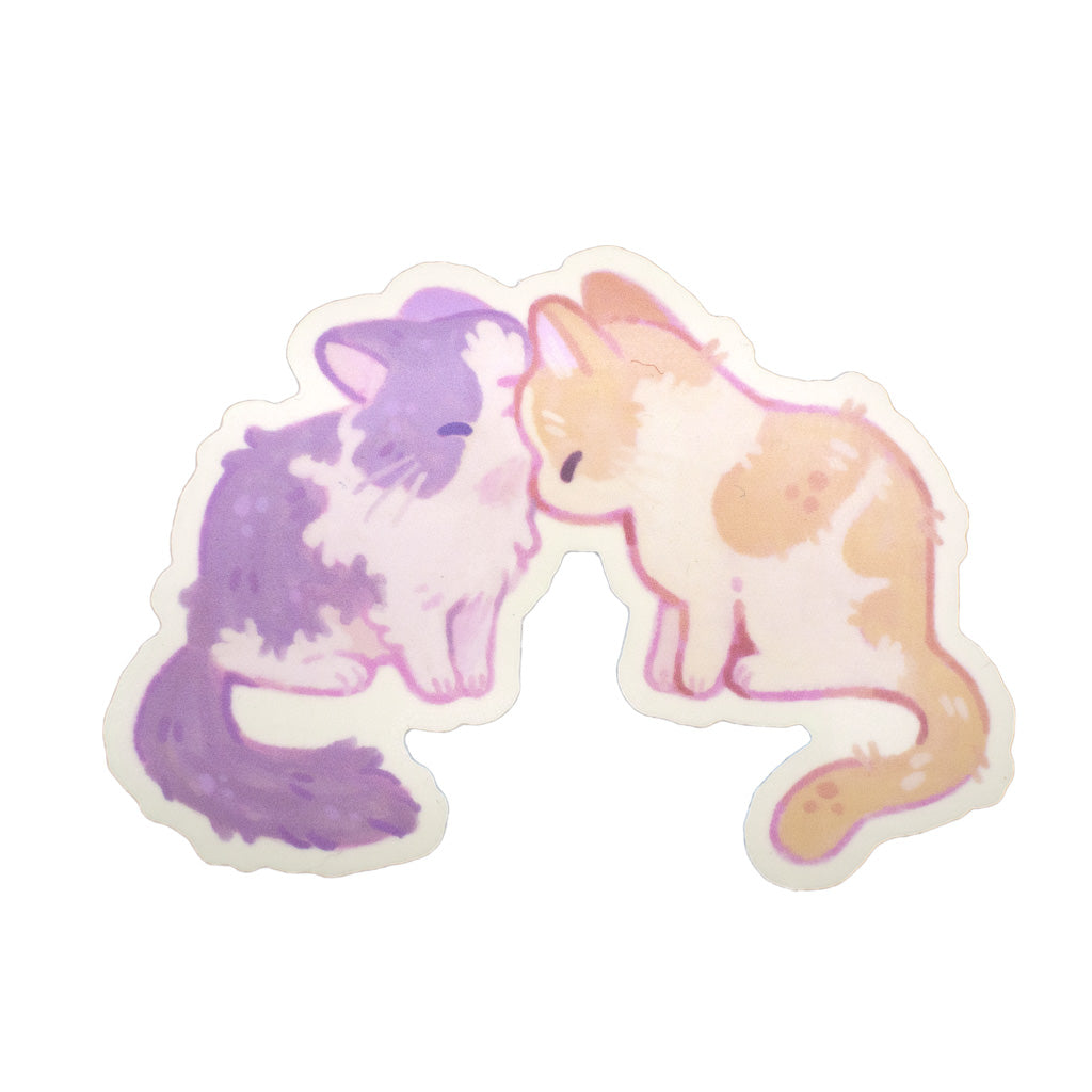 Kissing Kitties - Matte Sticker