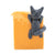 Curious Black Kitty - Orange Art Soap