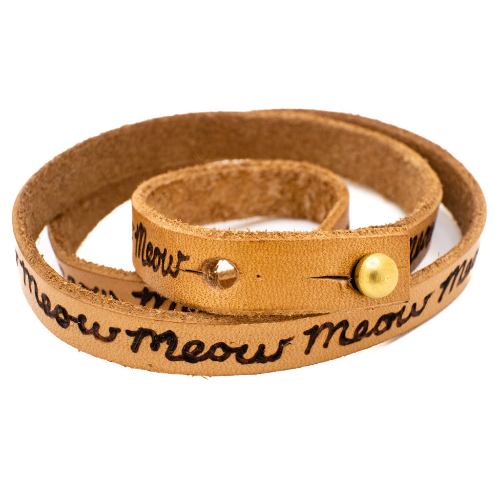 Meow Meow - Leather Bracelet