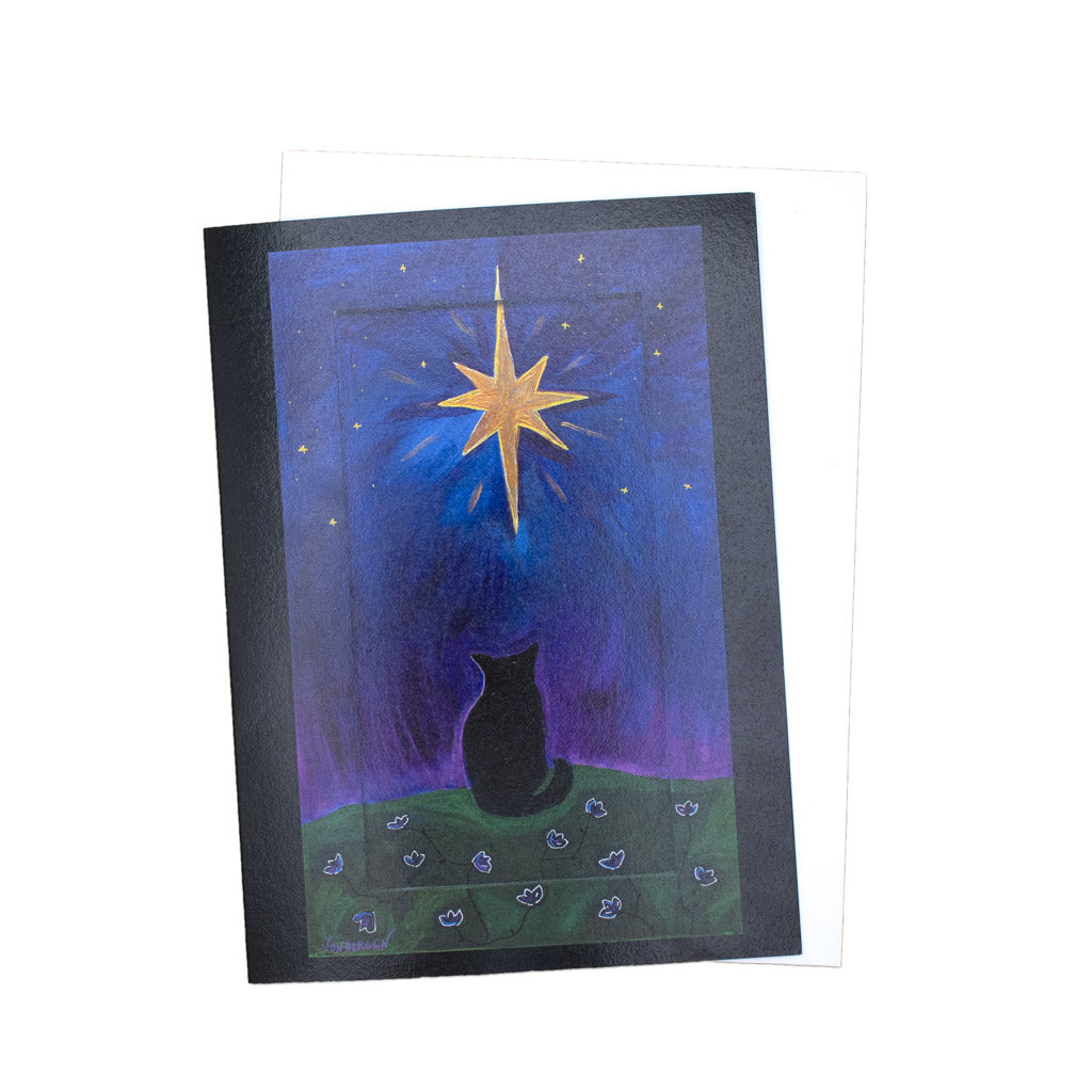 Lucifer Contemplates the Star of Bethlehem - Greeting Card