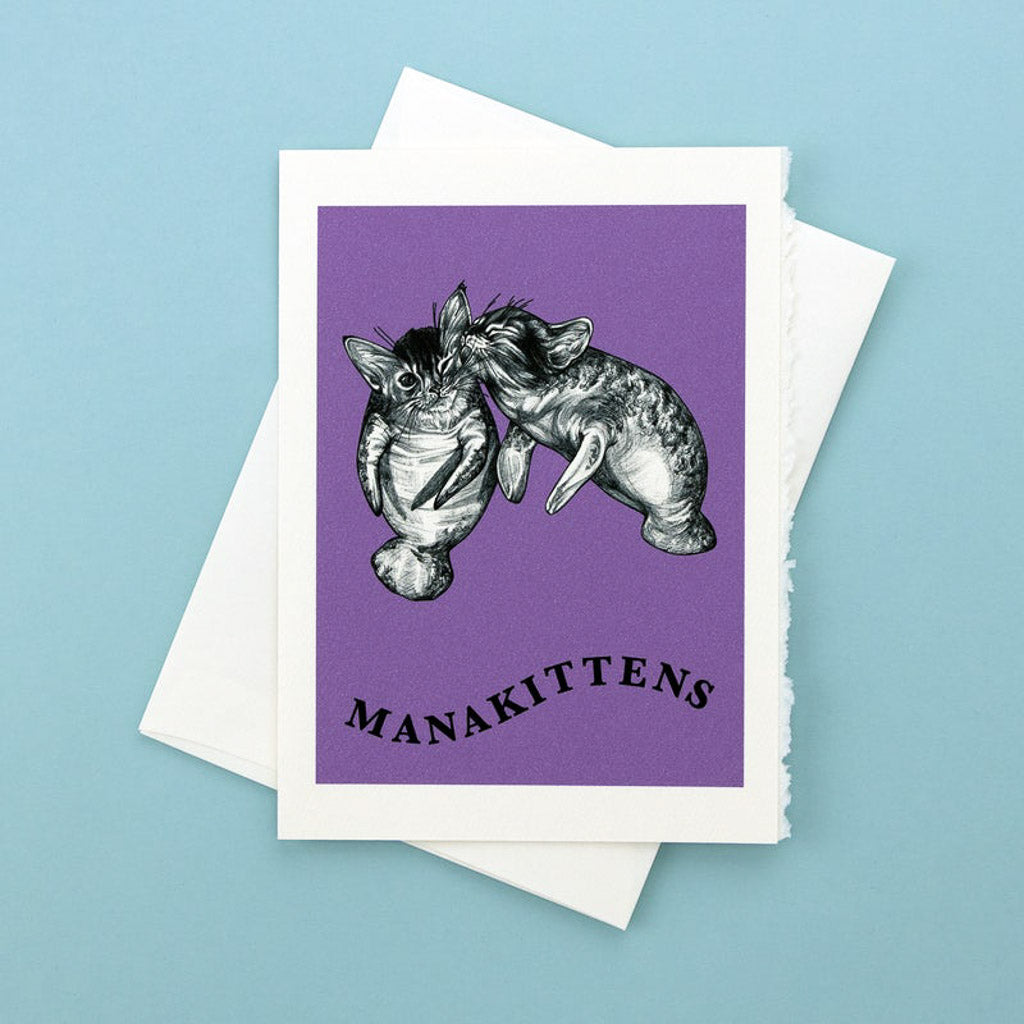 Manakittens - Greeting Card