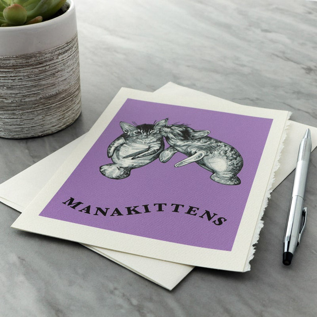 Manakittens - Greeting Card