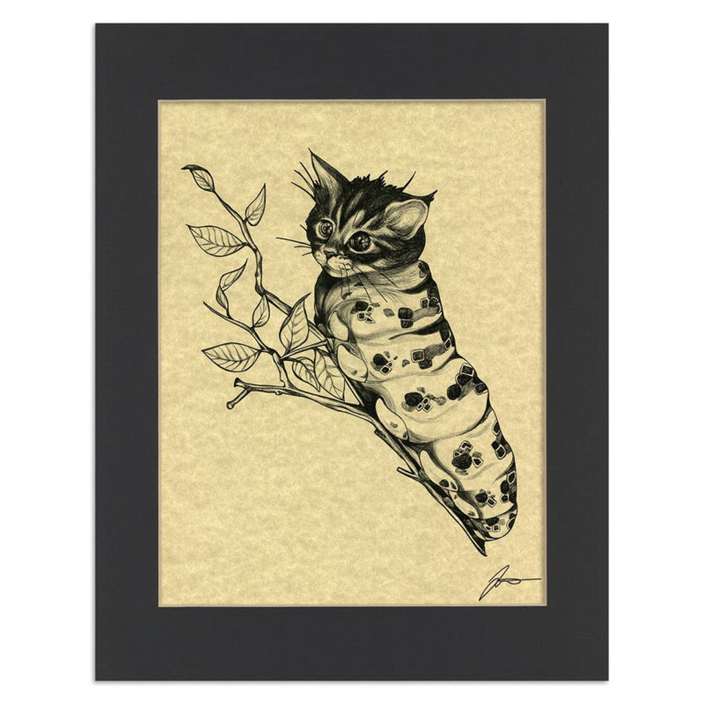 Caterpillar Parchment Print