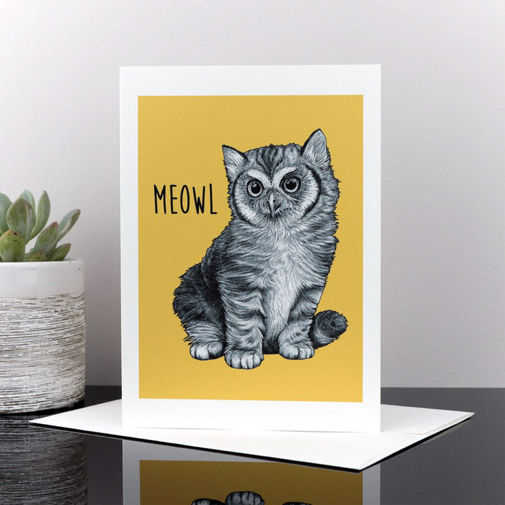 Meowl - Greeting Card