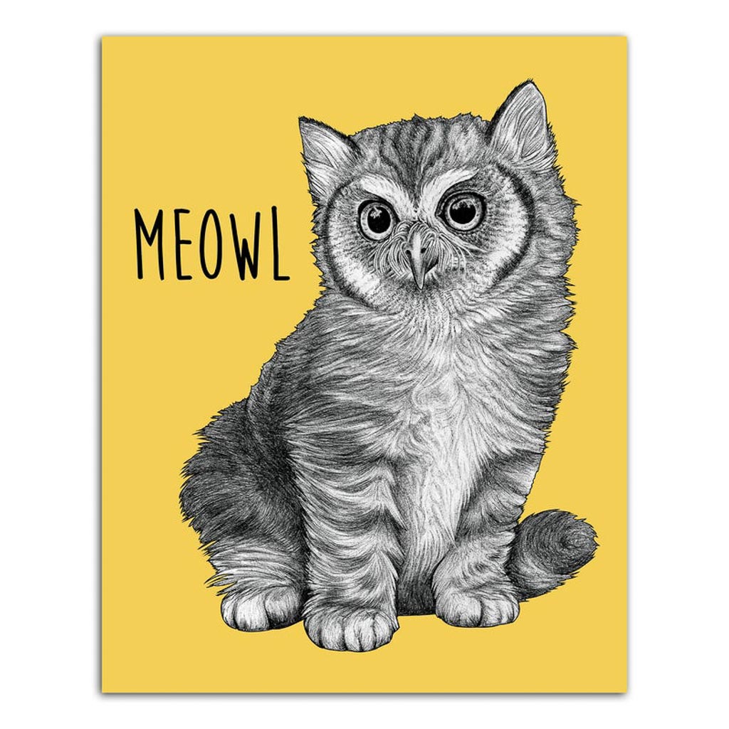 Meowl 8&quot; x 10&quot; Print