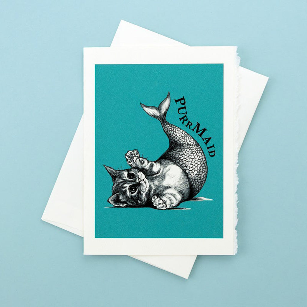 Purrmaid - Greeting Card