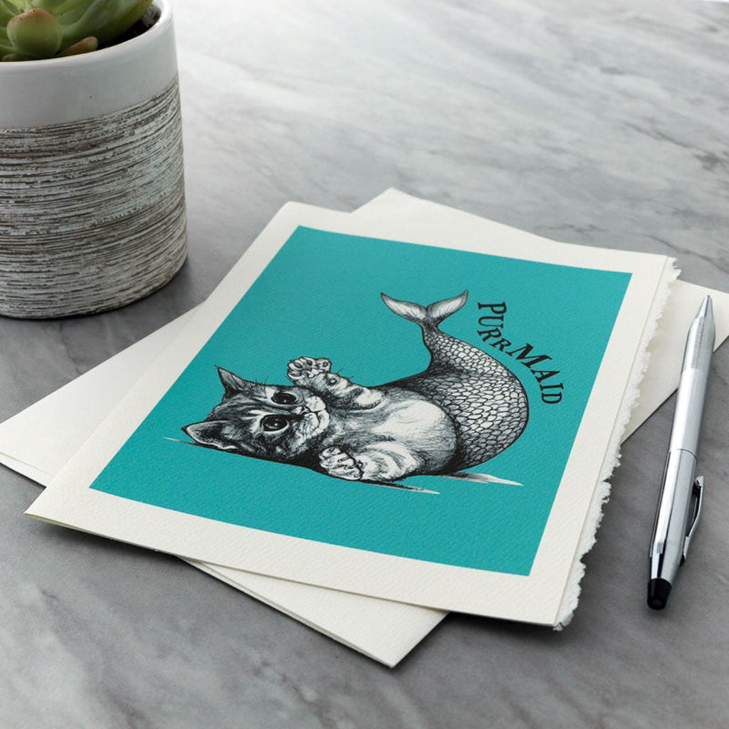 Purrmaid - Greeting Card