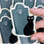 Glow In the Dark Black Cat - Sticker