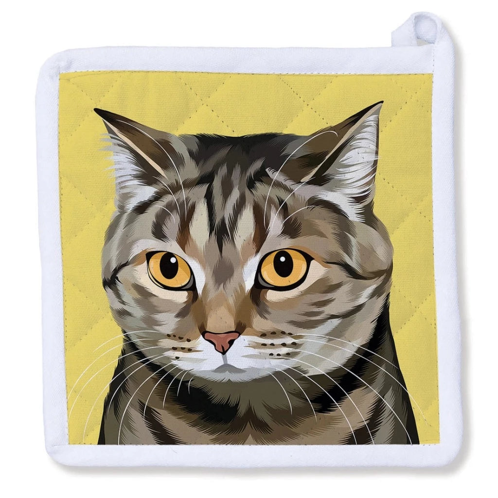 Brown Tabby Cat - Potholder