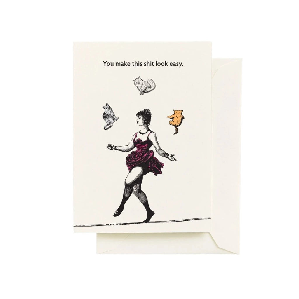 Juggling Cats - Greeting Card