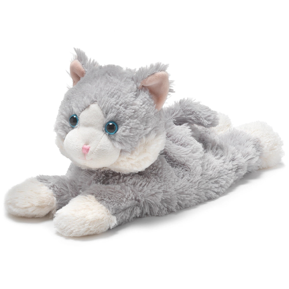 Laying Down Gray Cat - Warmies Plush