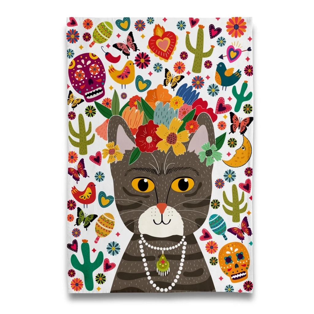 Modern Frida Catlo - Tea Towel