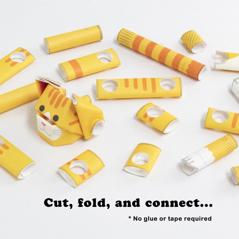 Orange Tabby Cat - Paper Craft Kit