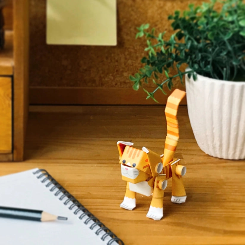Orange Tabby Cat - Paper Craft Kit