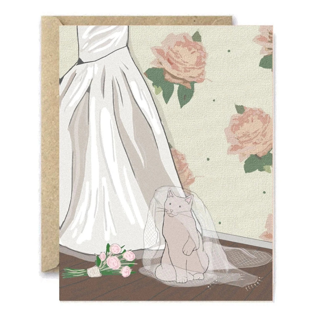 Wedding Cat - Greeting Card