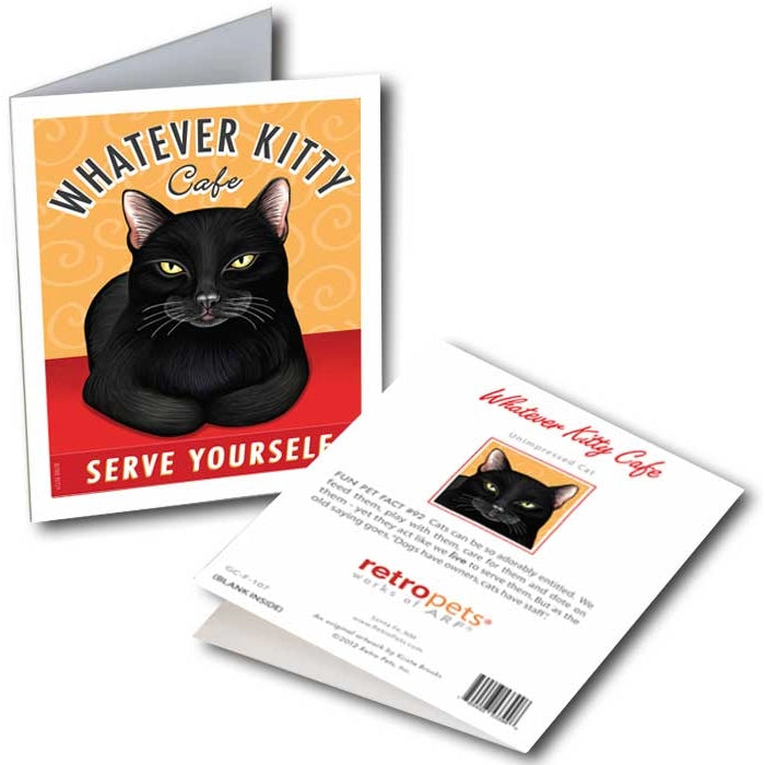 Whatever Kitty - Greeting Card